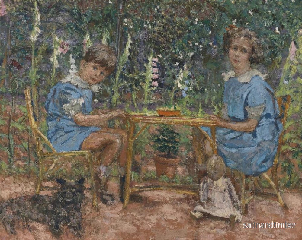 Reproduktion av målningen Les Enfants Bassiano - Édouard Vuillard - Bild 2