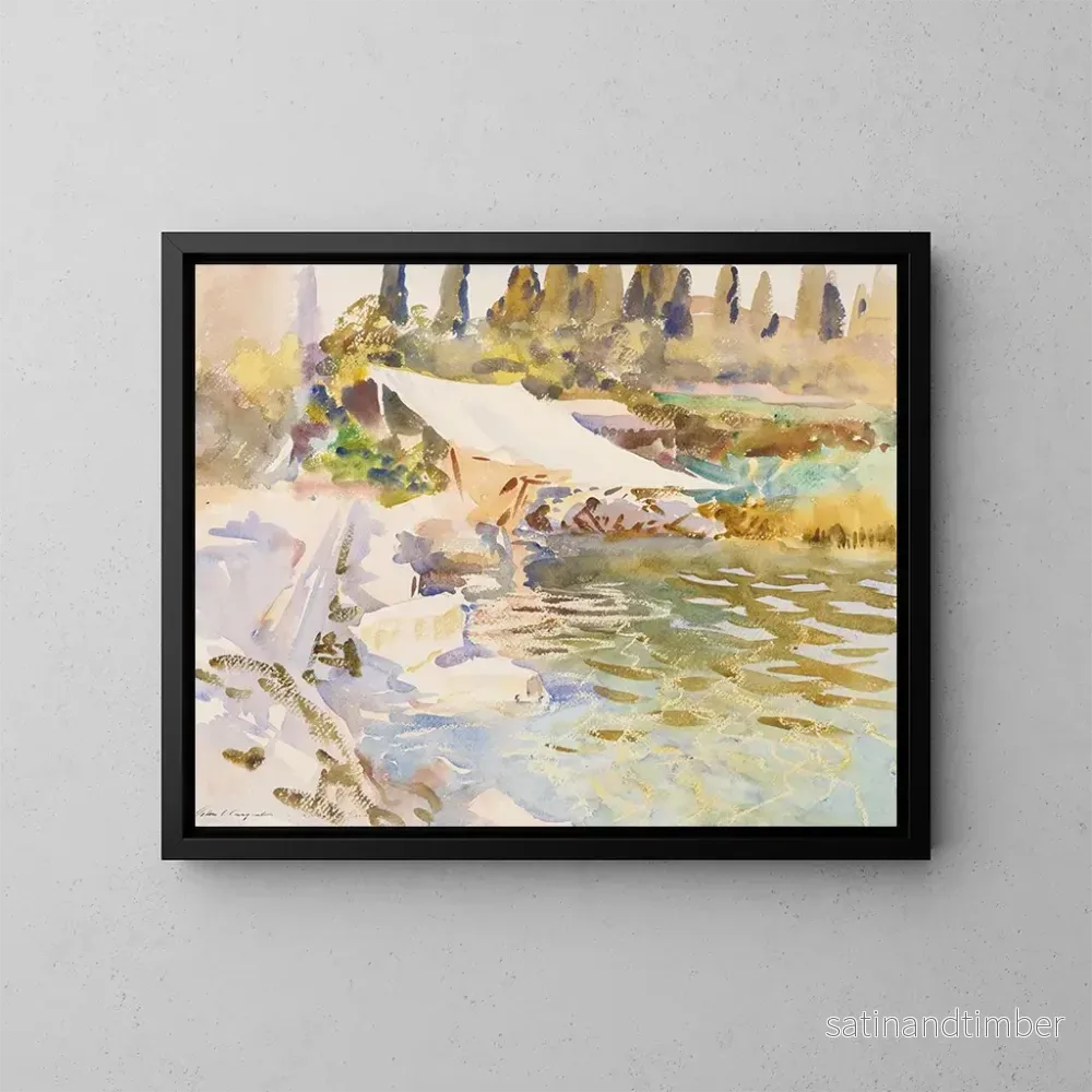 Reproduktion av målningen Lac de Garde - John Singer Sargent