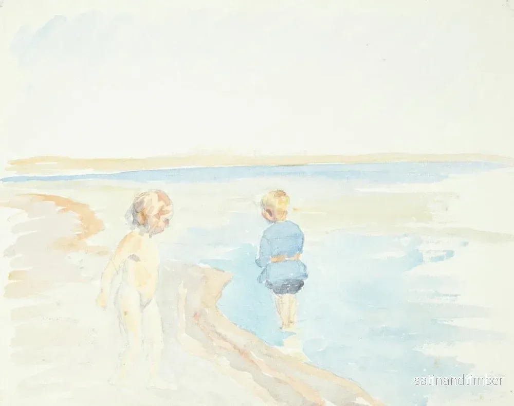 Reproduktion av målningen Bränd på stranden - Peter Hansen - Bild 2
