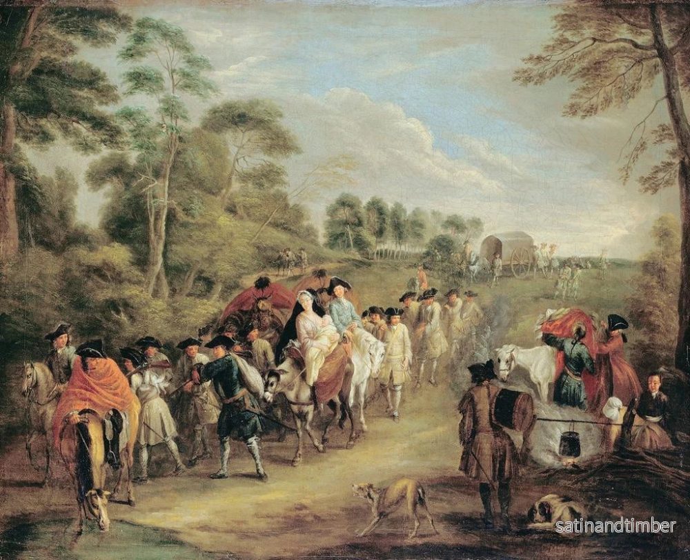 Reproduktion av målningen Soldats en marche - Jean-Antoine Watteau - Bild 2
