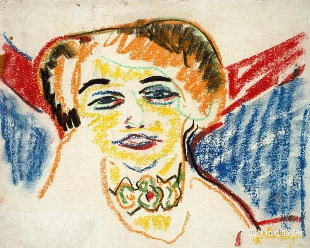 Reproduktion av målningen Tête de femme - Ernst Ludwig Kirchner - Bild 2