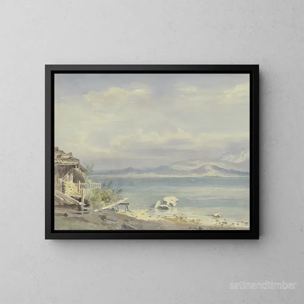 Reproduktion av målningen av Femme de Chiemsee - Friedrich Ernst Morgenstern