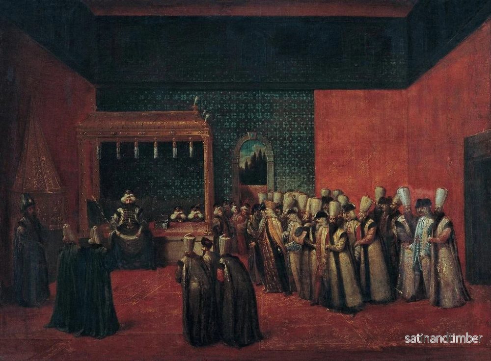 Reproduktion av målningen Sultan Ahmed III mottar en europeisk ambassadör - Jean-Baptiste Vanmour - Bild 2
