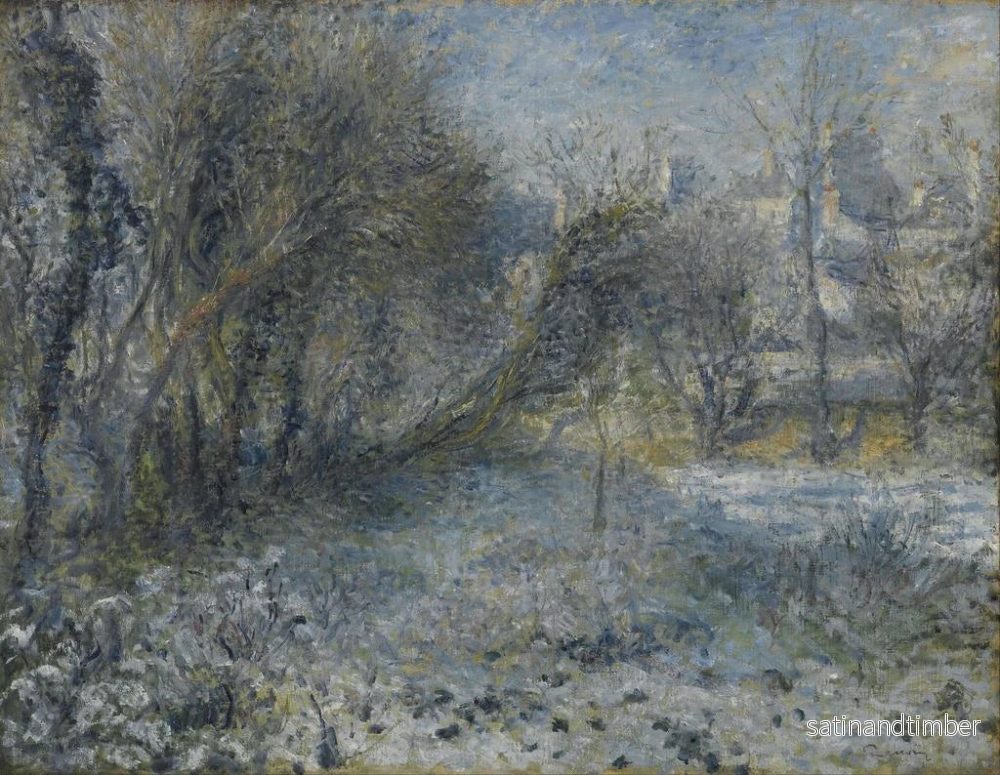 Reproduktion av målningen landskapslandskap snöig - Pierre-Auguste Renoir - Bild 2
