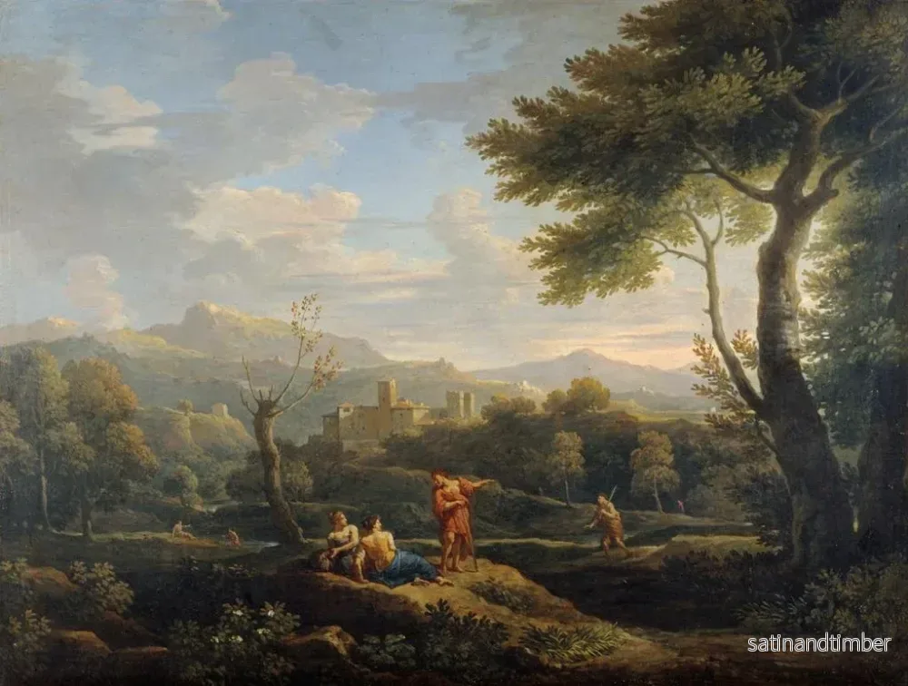 Reproduktion av målningen Landskap av Italien - Jan Frans van Bloemen - Bild 2