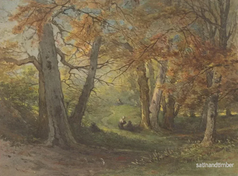 Reproduktion av målningen Vue de la forêt près d'Oosterbeek - Maria Vos - Bild 2