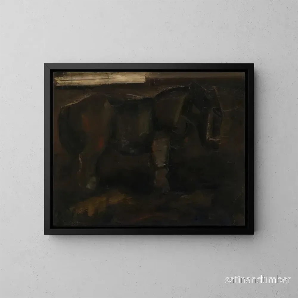 Reproduktion av målningen av en gammal draghäst - Constant Permeke