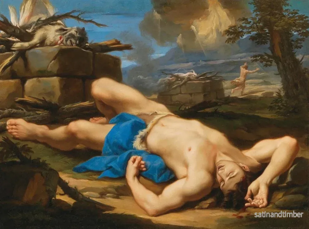 Reproduktion av målningen La Mort d'Abel - Aureliano Milani - Bild 2