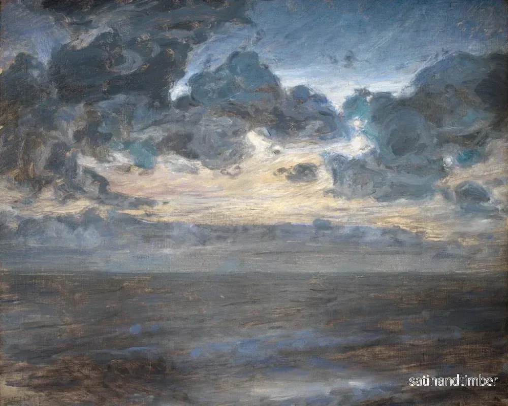 Reproduktion av målningen Natt sommar vid Tisvilde-stranden - Julius Paulsen - Bild 2