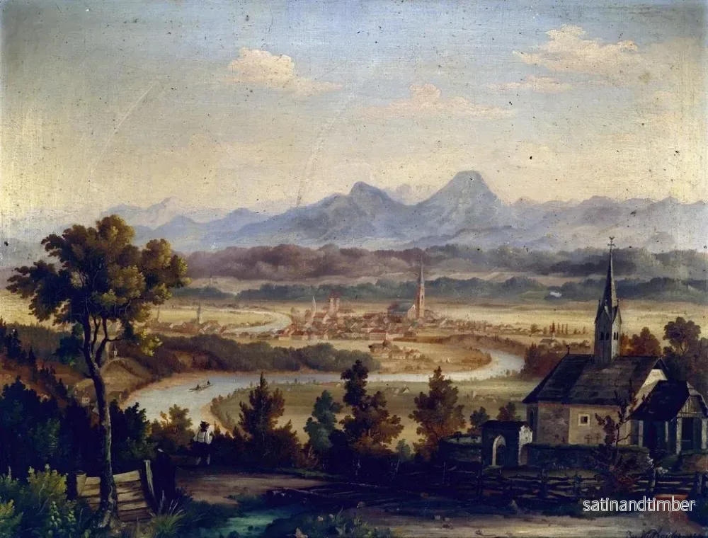 Reproduktion av målningen Vue sur Villach - Josef Willroider - Bild 2