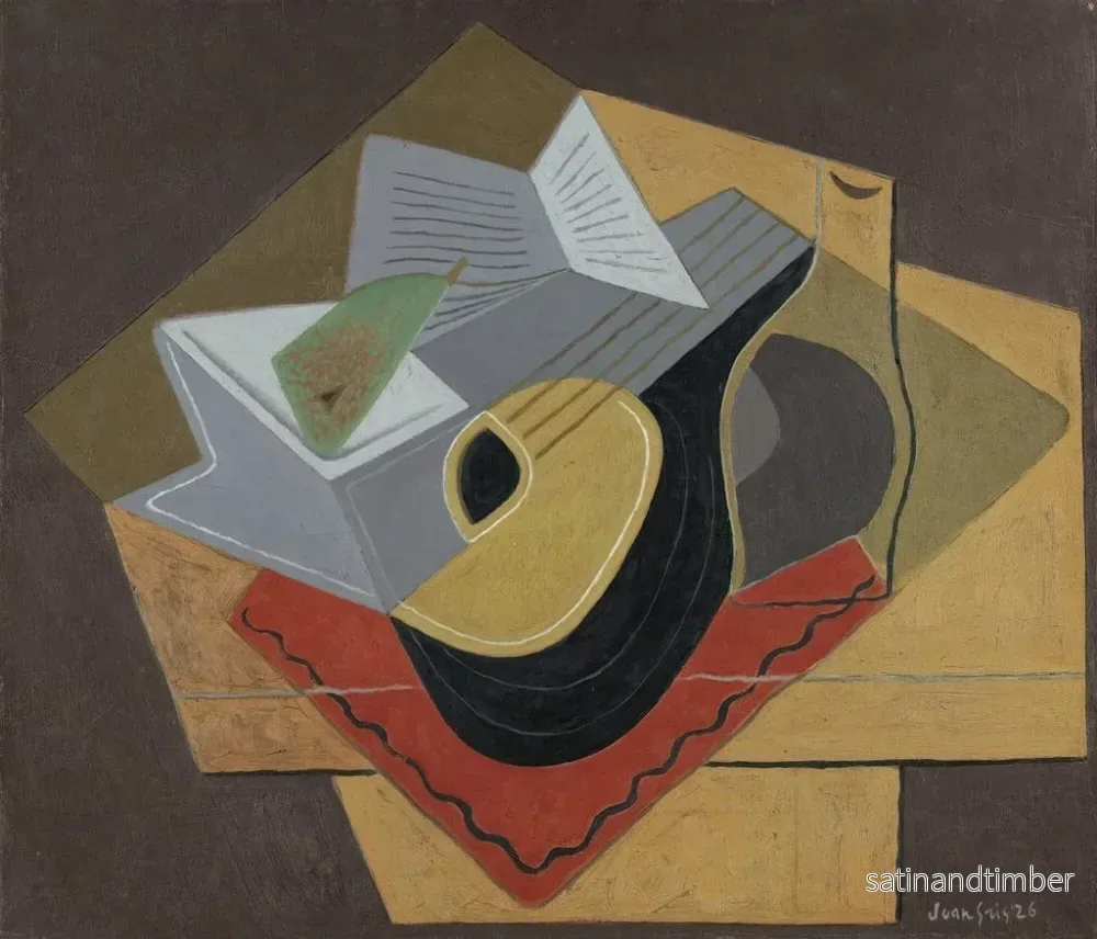 Reproduktion av målningen La Mandoline noire - Juan Gris - Bild 2