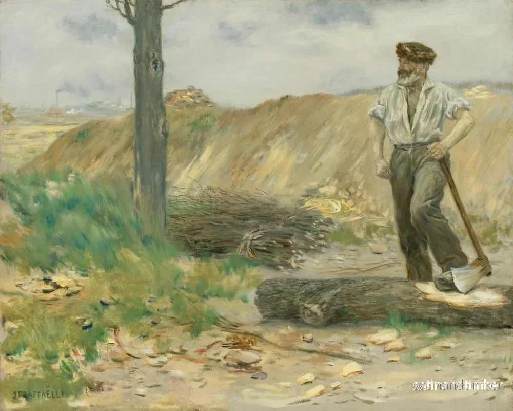 Reproduktion av målningen Le Bûcheron - Jean François Raffaëlli - Bild 2