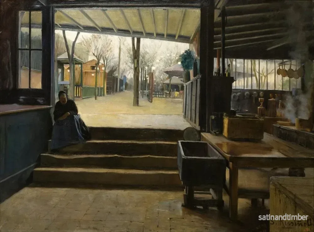 Reproduktion av målningen Laboratoire de La Galette - Santiago Rusiñol - Bild 2