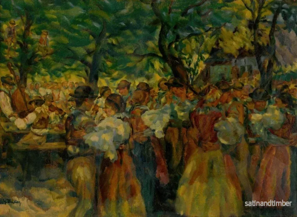 Reproduktion av målningen Slovakiska fest - Gustav Mahler - Bild 2