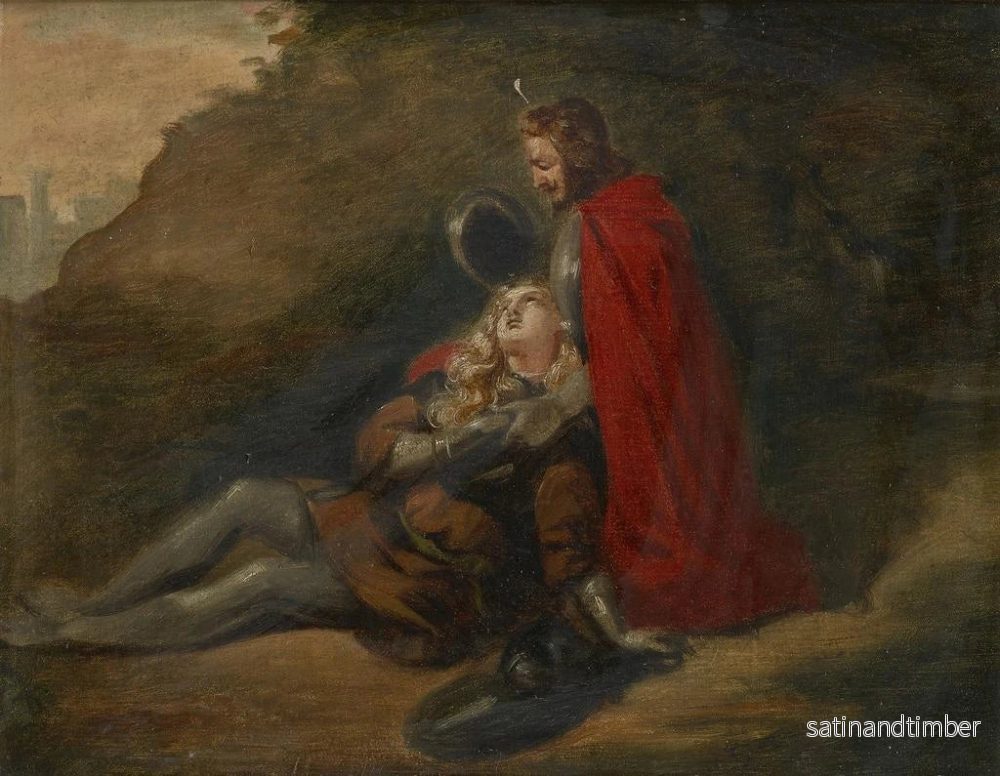 Reproduktion av målningen av den döende krigaren - Joseph Hasslwander - Bild 2