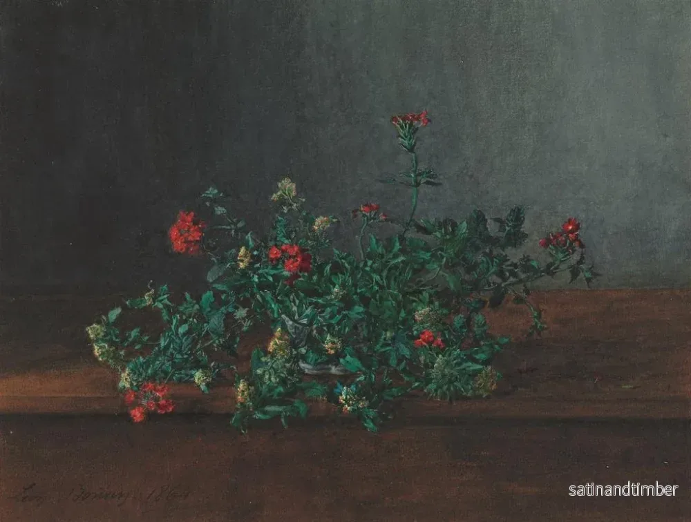 Reproduktion av målningen Naturtavla med vilda blommor - Léon Bonvin - Bild 2
