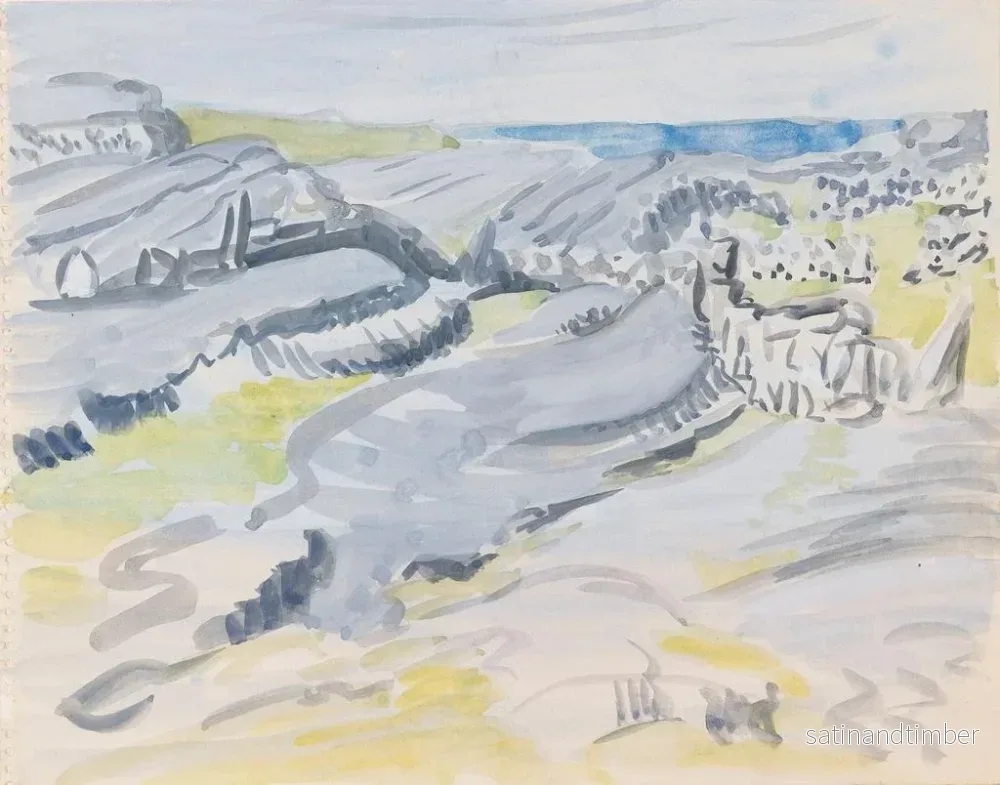 Reproduktion av målningen av Champs nära havet väster om Irland - Mainie Jellett - Bild 2