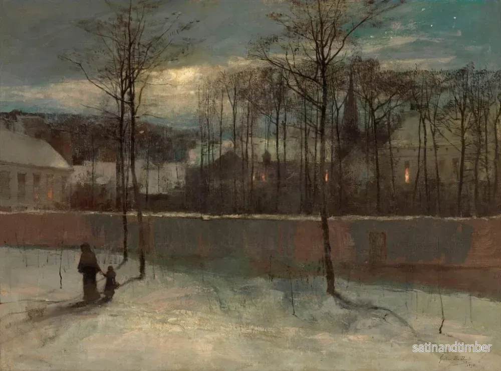 Reproduktion av målningen Kväll - Gustave Den Duyts - Bild 2