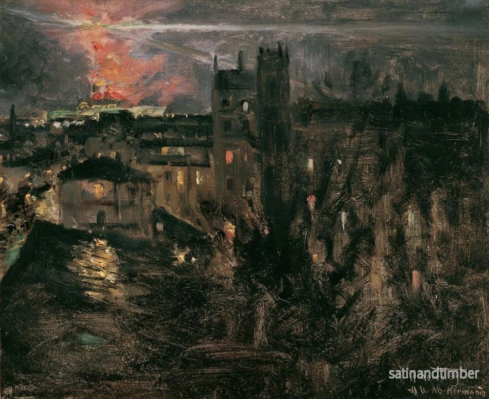 Reproduktion av målningen Paris på natten med Eiffeltornet - Theodor von Hermann - Bild 2