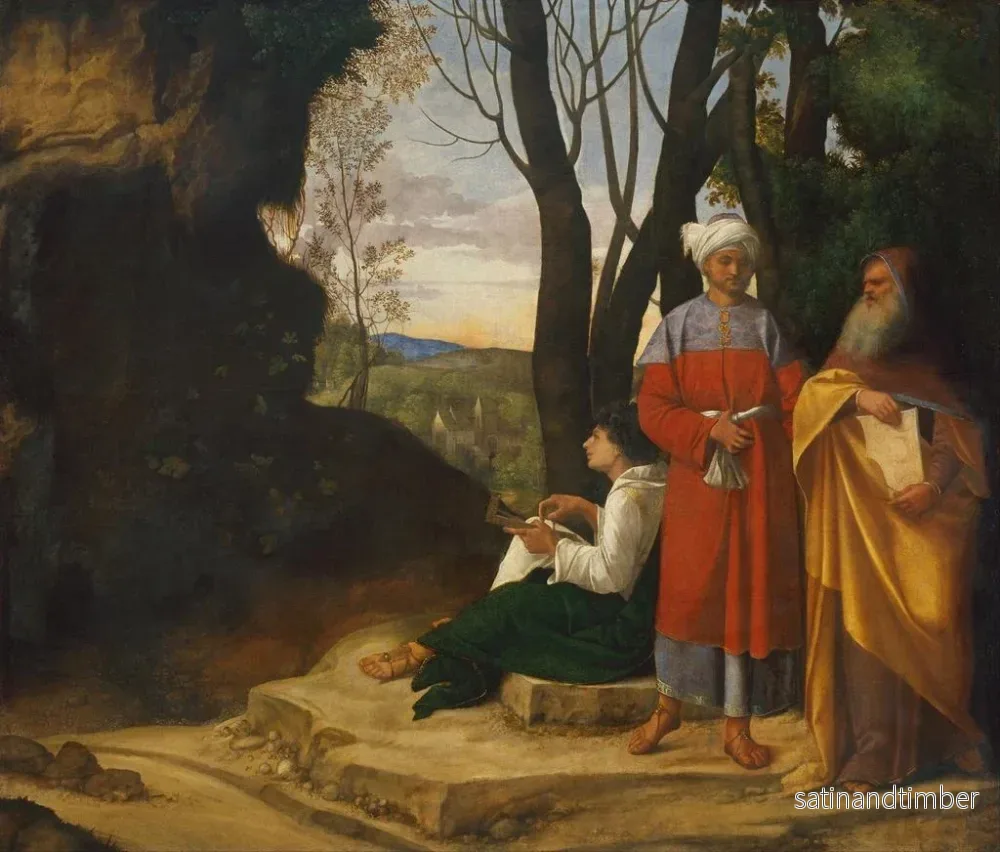 Reproduktion av målningen Tre filosofer - Giorgione - Bild 2