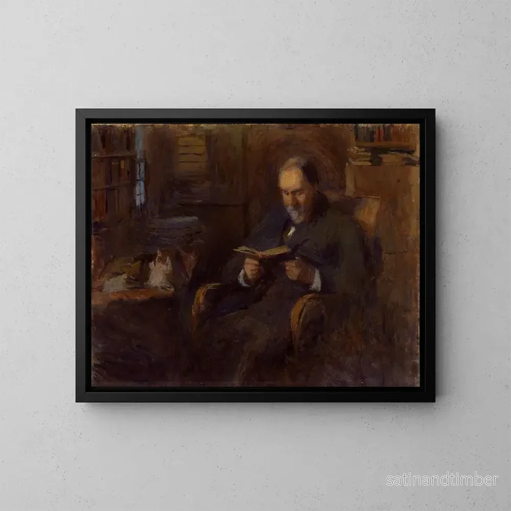 Reproduktion av målningen Portrait de Sanford Saltus de New York - Frank Edwin Scott
