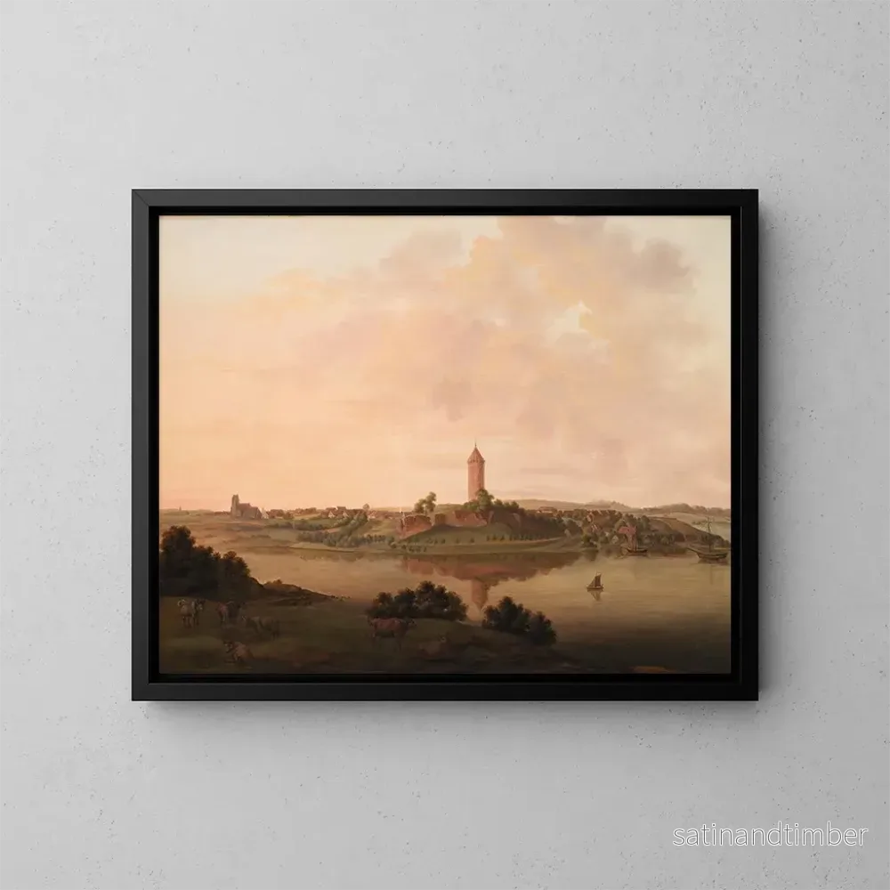 Reproduktion av målningen Prospect de Vordingborg - Christian Heinrich Grosch