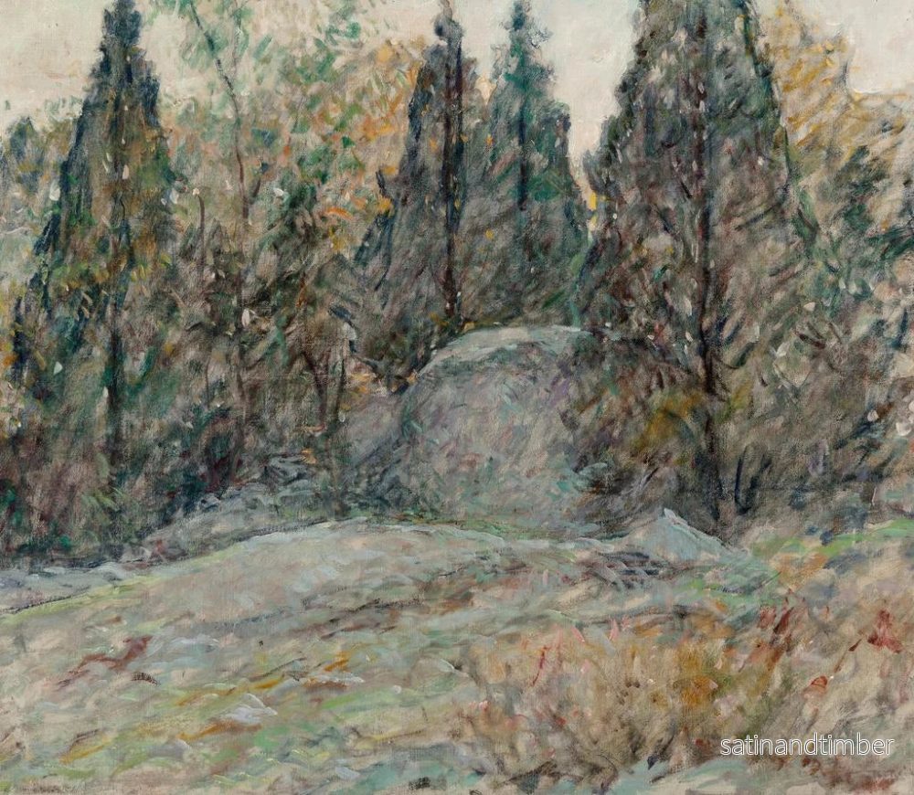 Reproduktion av målningen Cèdres rouges et rochers - Robert Reid - Bild 2