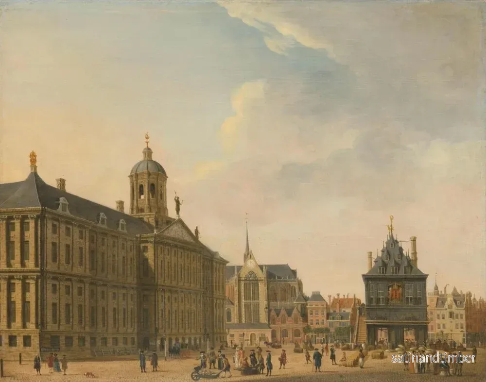 Reproduktion av målningen Vue du Dam à Amsterdam - Jan Ekels l'Ancien - Bild 2