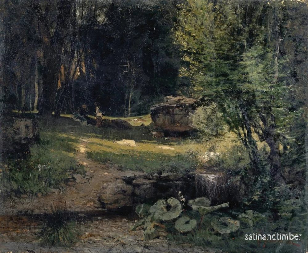 Reproduktion av målningen av en skog inomhus - Hans Sandreuter - Bild 2