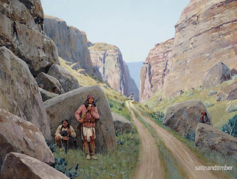 Reproduktion av målningen L'Ambuscade - Henry Farny - Bild 2