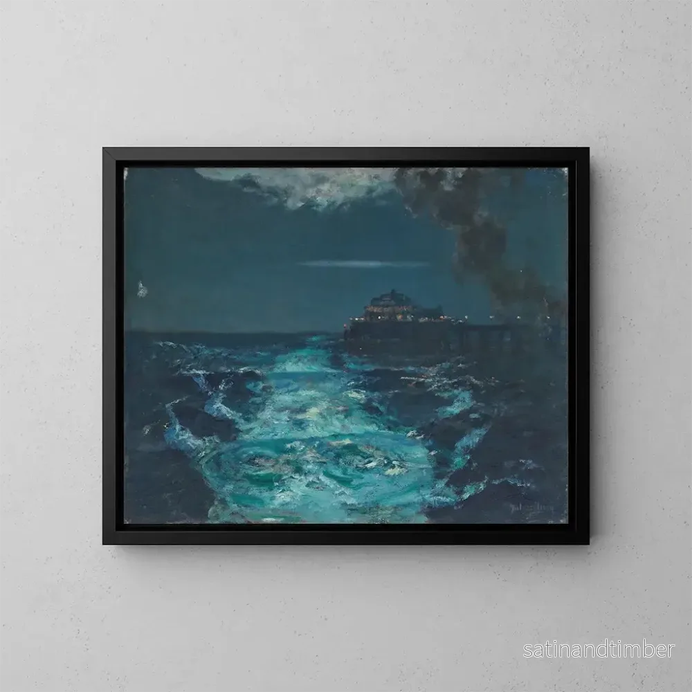 Reproduktion av målningen Le quai de Plymouth - Julius Olsson