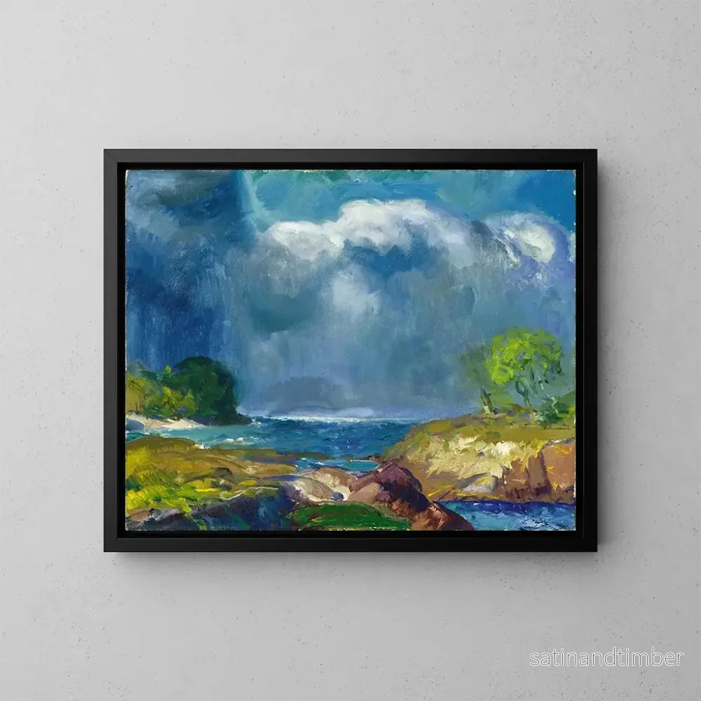 Reproduktion av målningen La tempête à venir - George Wesley Bellows