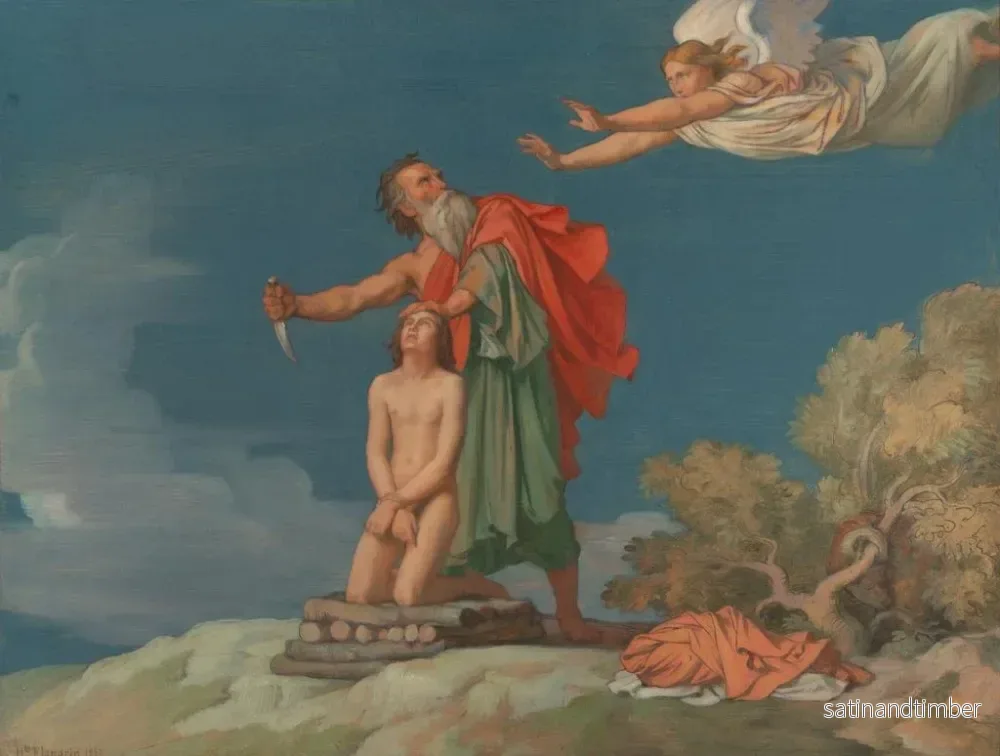 Reproduktion av målningen Le Sacrifice d'Isaac - Jean-Hippolyte Flandrin - Bild 2