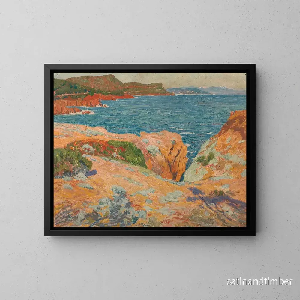 Reproduktion av målningen Eftermiddag i Estrel, Côte d'Azur - Émile Claus