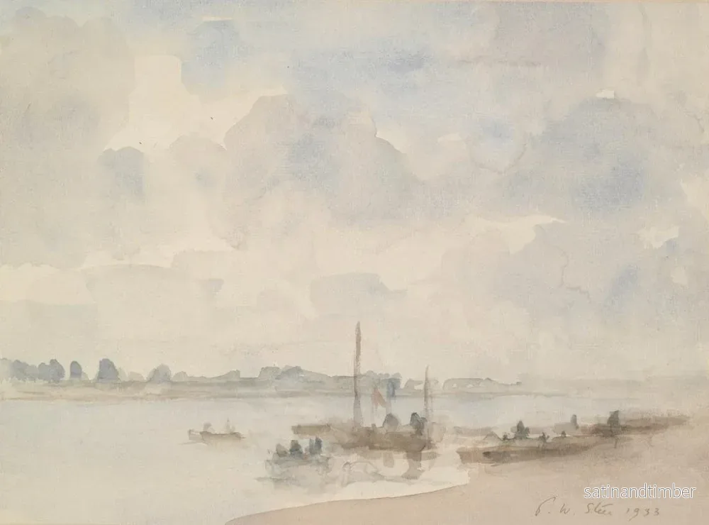 Reproduktion av målningen Navigation à Maldon, Essex - Philip Wilson Steer - Bild 2