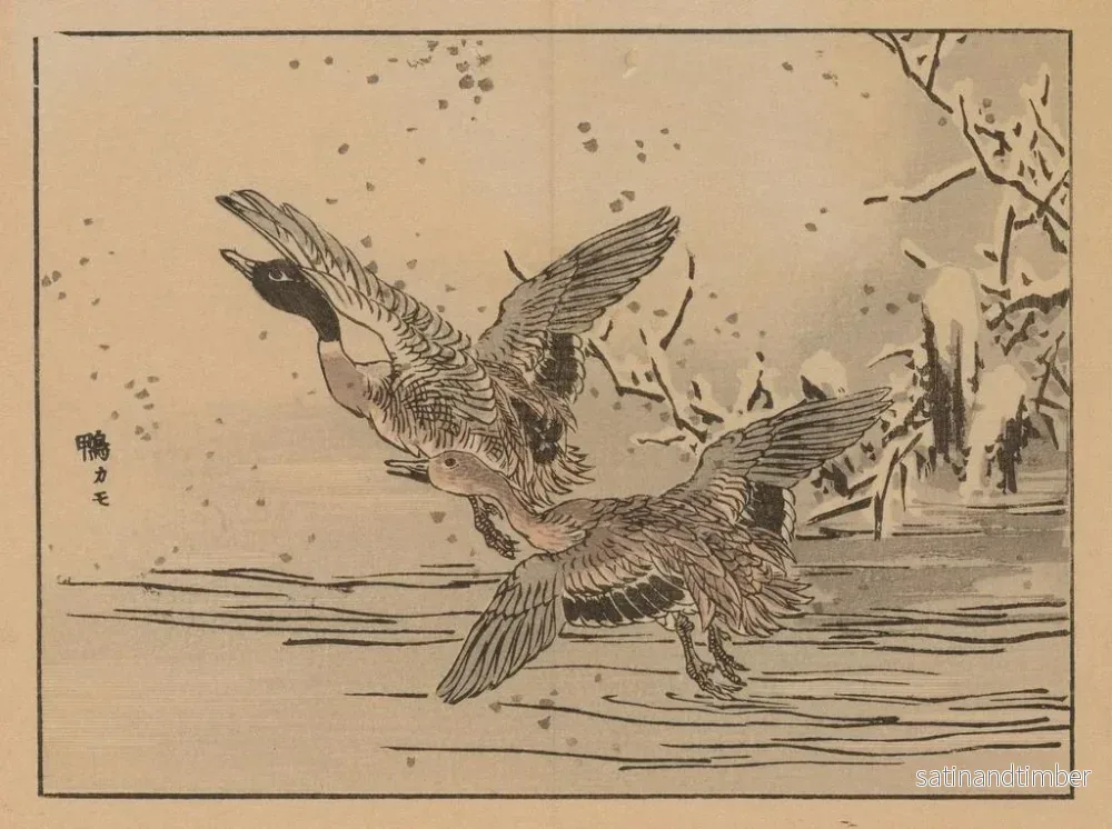 Reproduktion av målningen Bairei gafu, planche 47 - Kono Bairei - Bild 2