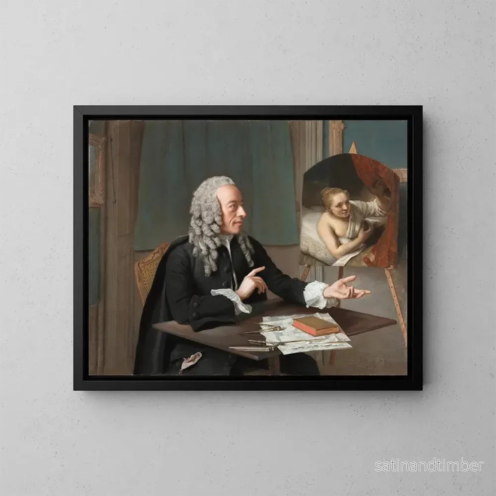 Reproduktion av målningen François Tronchin - Jean-Étienne Liotard