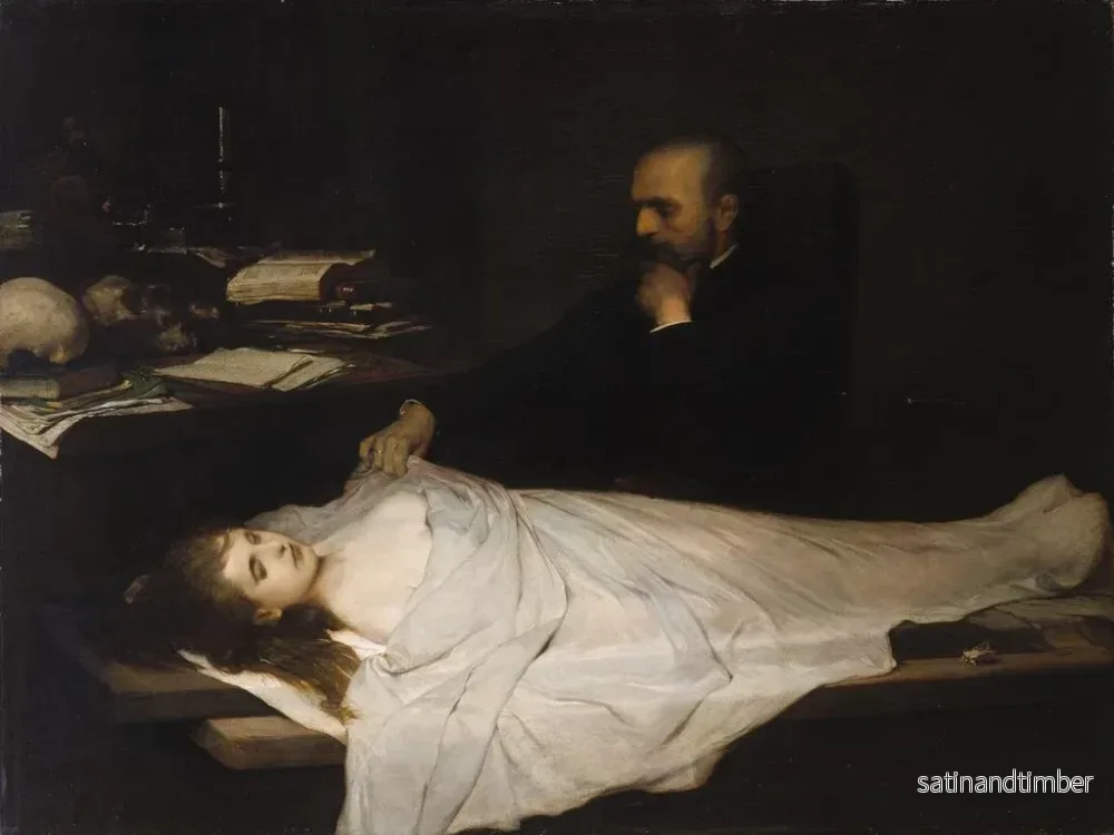 Reproduktion av målningen L'Anatomie - Gabriel von Max - Bild 2