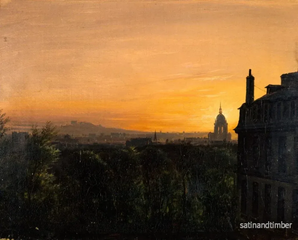 Reproduktion av målningen Vue de Paris depuis Montparnasse - François-Edme Ricois - Bild 2