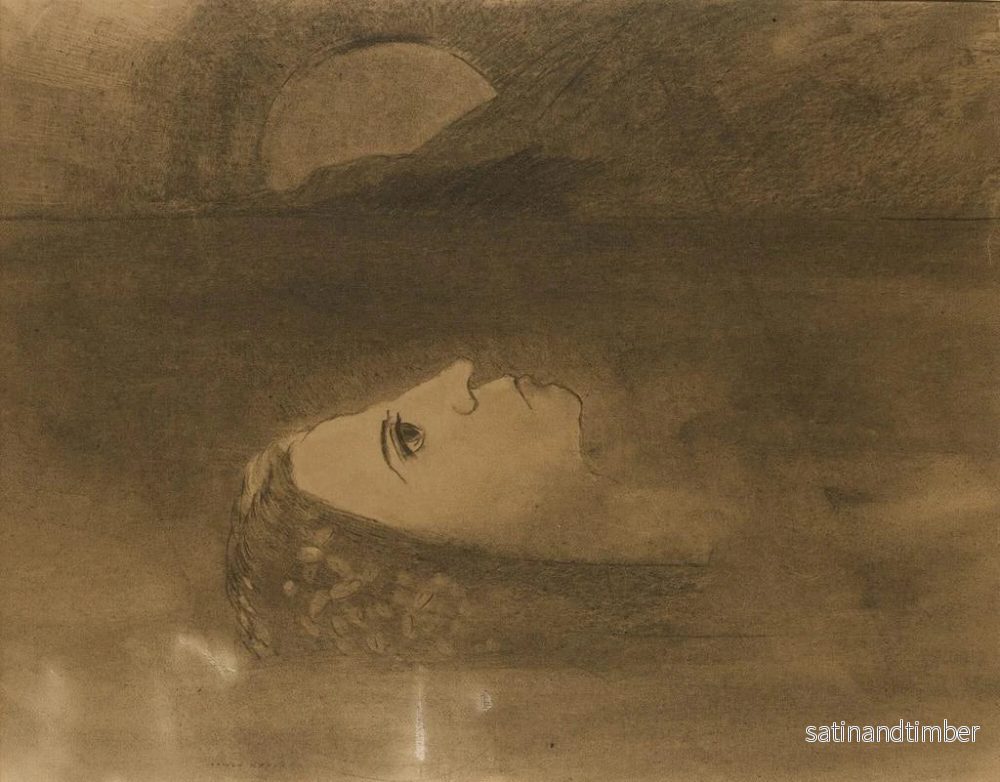 Reproduktion av målningen Ophélie - Odilon Redon - Bild 2