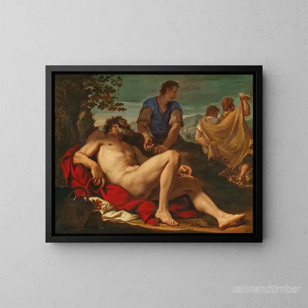 Reproduktion av målningen L'ivresse de Noé - Aureliano Milani