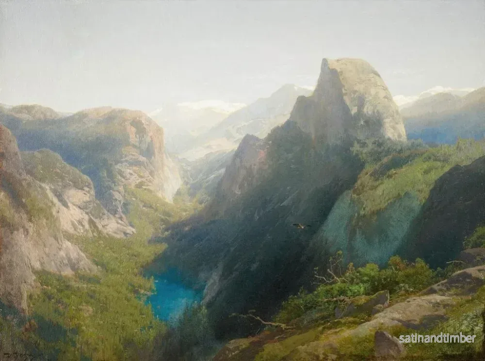 Reproduktion av målningen Lac Miroir, Yosemite - Hermann Ottomar Herzog - Bild 2