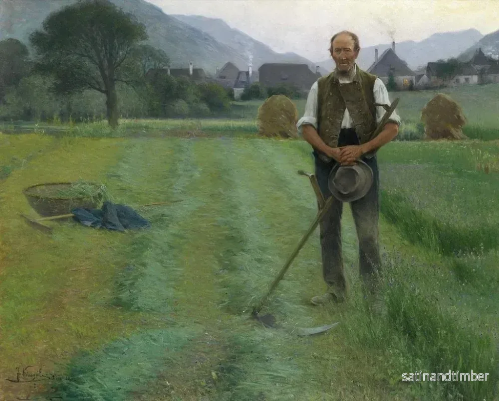 Reproduktion av målningen Chants du soir - Josef Kinzel - Bild 2