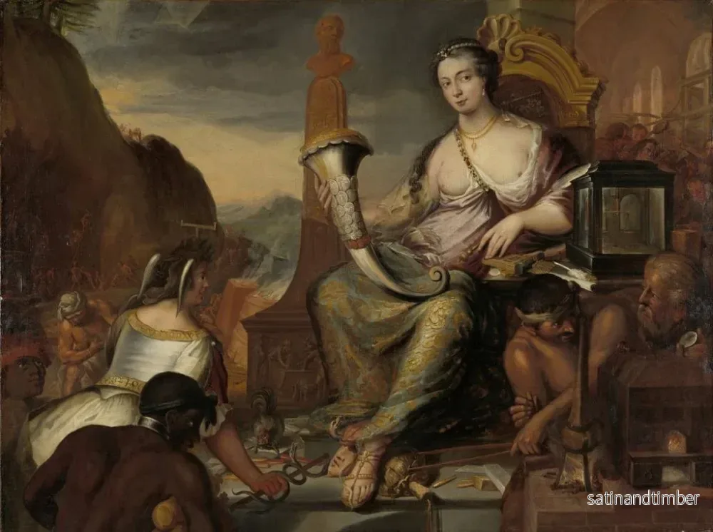 Reproduktion av målningen Allégorie de la Monnaie - Romeyn de Hooghe - Bild 2