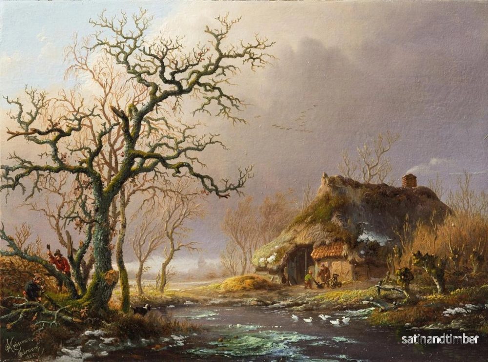 Reproduktion av målningen februari - Fredrik Marinus Kruseman - Bild 2