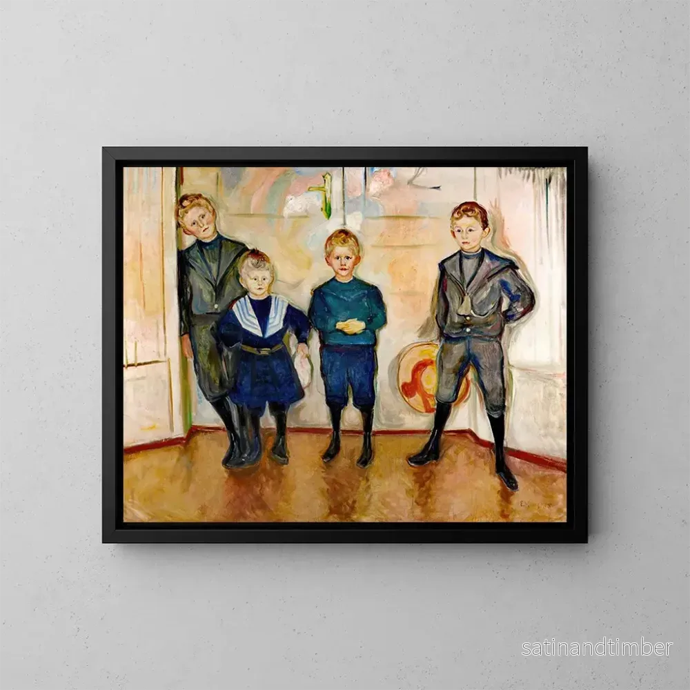 Reproduktion av målningen Les fils du Dr Lindes - Edvard Munch