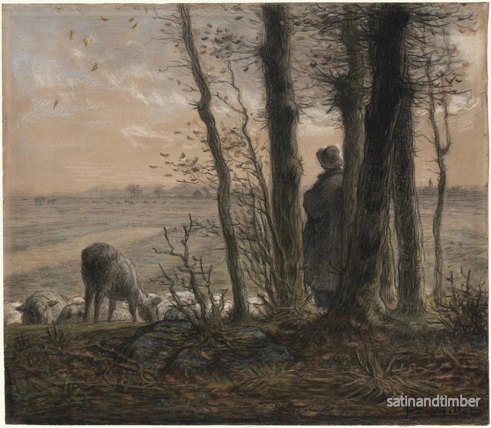 Reproduktion av målningen med hängande blad - Jean-François Millet - Bild 2