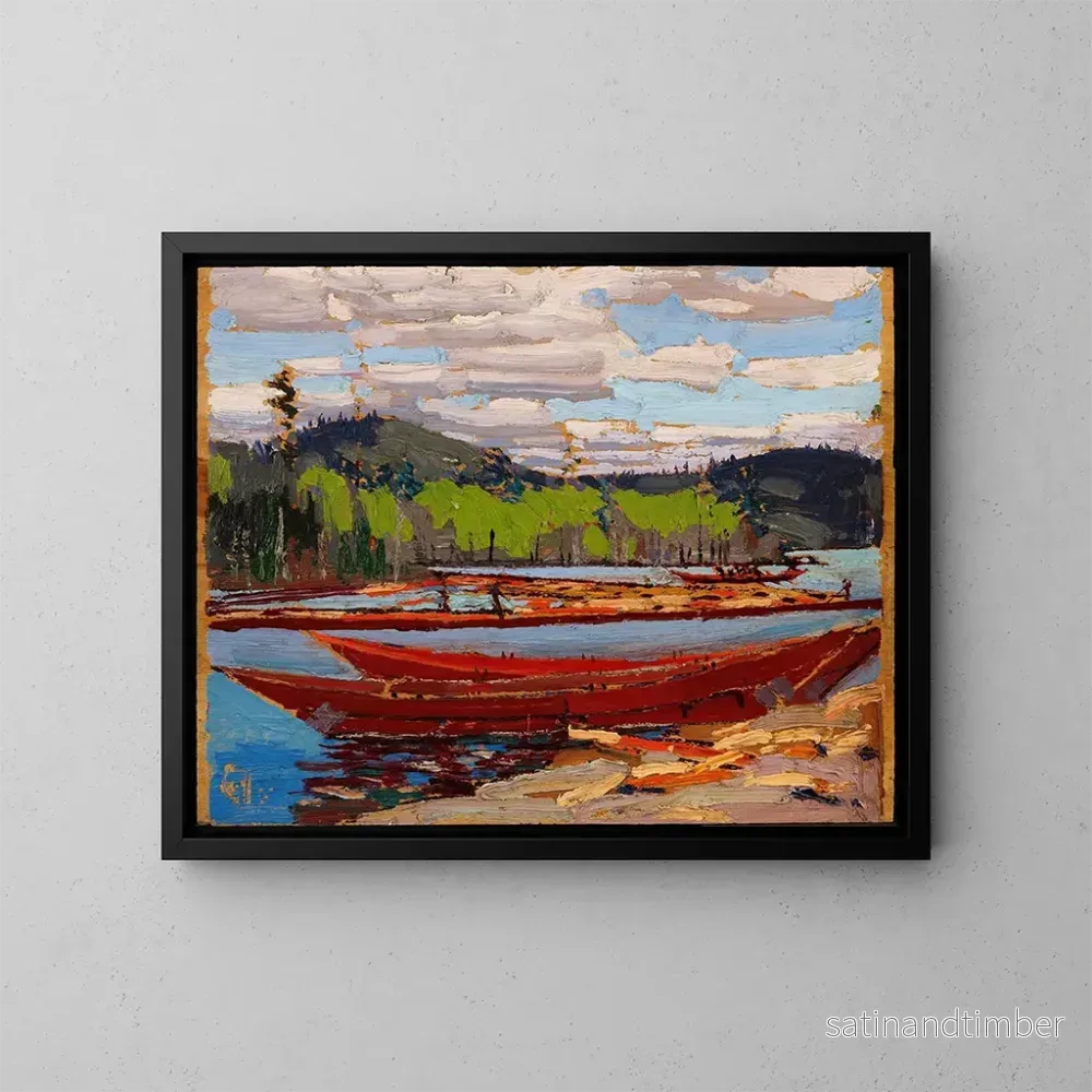 Reproduktion av målningen Bateaux - Tom Thomson