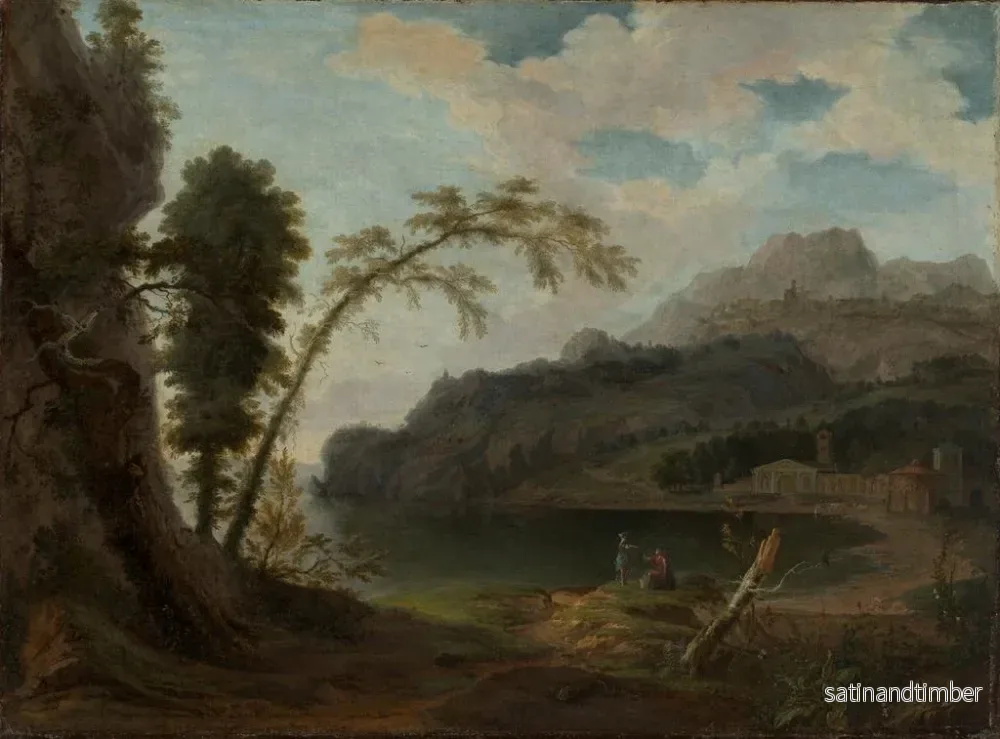 Reproduktion av målningen Landskap Italien med mytologiska figurer - Jan van Nickelen - Bild 2
