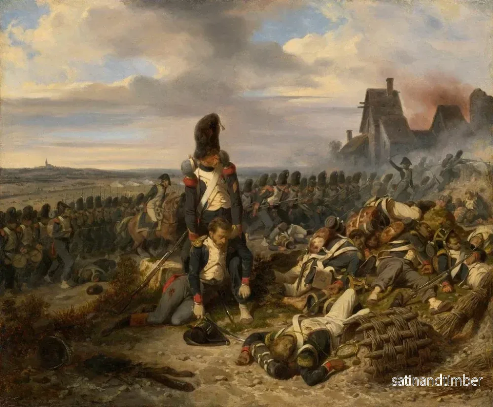 Reproduktion av målningen Scène de bataille - Hippolyte Bellangé - Bild 2